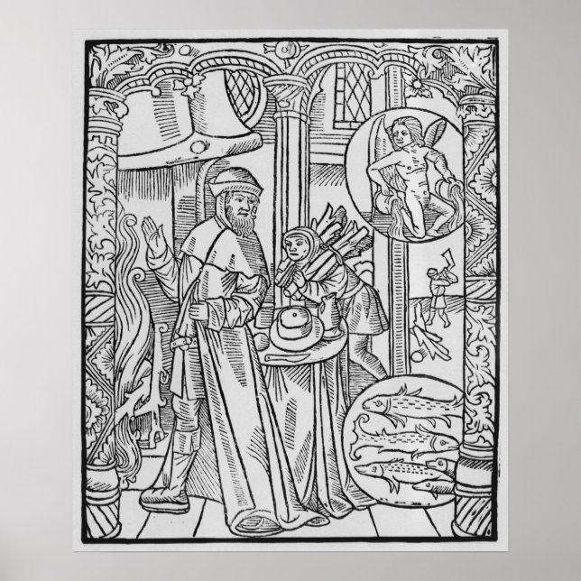 Februari, insida, scen, Aquarius Poster (Framsidan)