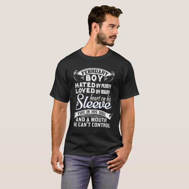Februari pojkar ..... tee shirt (Hel framsida)