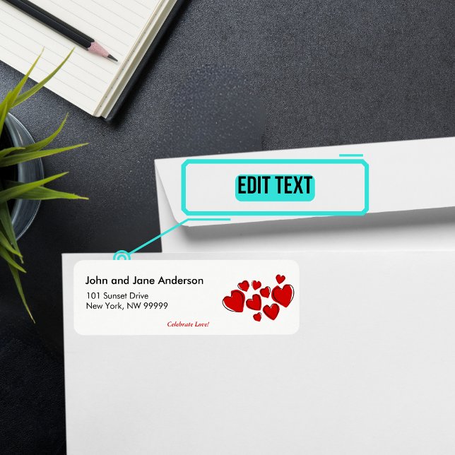 Februari Thated Personlig Adress Returadress Etikett (Please enjoy our mailing labels. There is one for every month.)