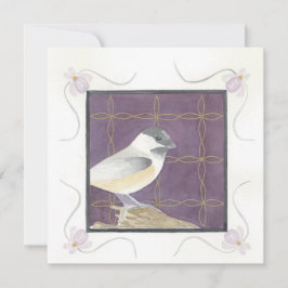 Februari; Violer & Talgoxe; Greeting Card Kort