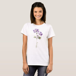 Februari Violet Birth Month Flower T Shirt