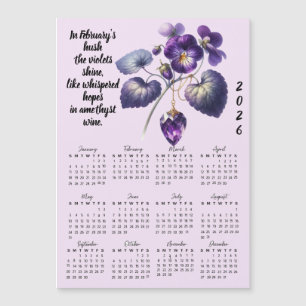Februari Violett & Amethyst-kalender