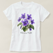 Februari Violetta Blommor T-Shirt