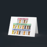February 18th Birthdays Cartoon Cats. Kort<br><div class="desc">Cartoon cats holding up long,  pastel coloured banners that say 'Only very special people have birthdays on February18th'. A perfect gift for any cat lover on their 'special day'.</div>