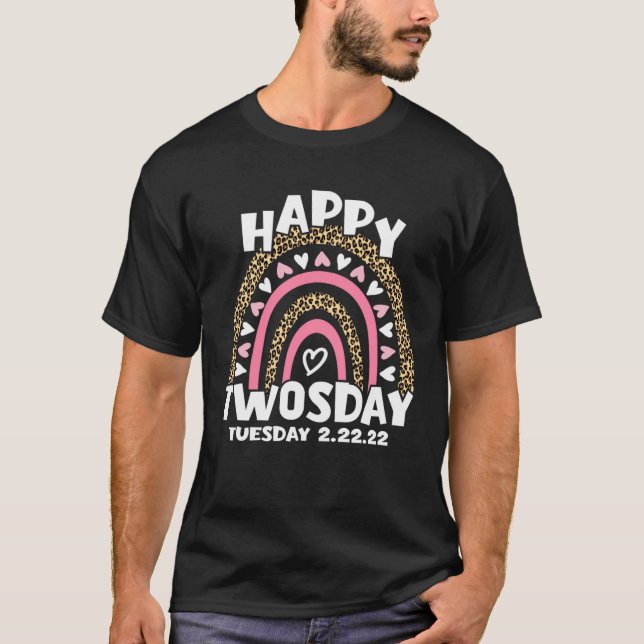 February 22nd 2022 2 22 22 Happy Twosday Tuesday 2 T Shirt (Framsida)