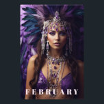 *~* FEBRUARY AP53 Headdress AMETHYST Boho Fototryck<br><div class="desc">Sök i AP53 efter liknande objekt - Energetiskt utökat.digital WALL-fotoutskrift POSTER texten om EDITABLE så anpassar sig efter dina önskemål. Överförbara till de flesta Zazzle-produkter. Överför för att göra din egen unika gåva till den speciella personen. ** AMETHYST och Lavender färg utgör denna fantastiska Boho Bohemian-kvinna med en heaadress som...</div>