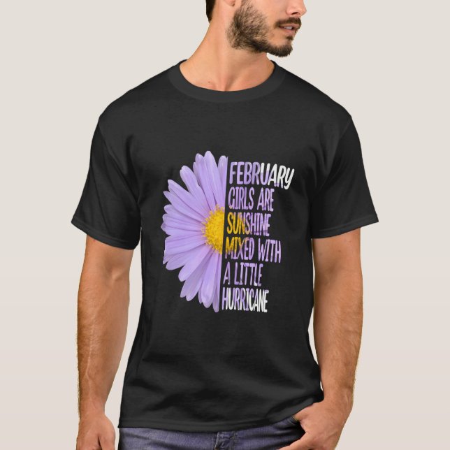 February Daisy Aster T Shirt (Framsida)