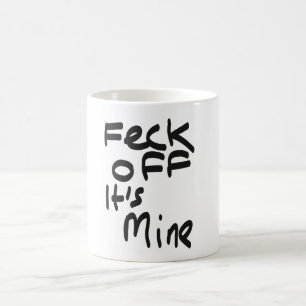Feck av den är bryter den roliga vitkaffemuggen kaffemugg
