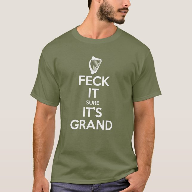 Feck det - harpa t shirt (Framsida)