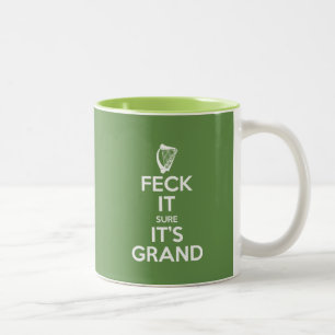 Feck det - harpa Två-Tonad mugg
