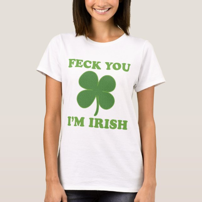 Feck dig irländare Im Tee (Framsida)