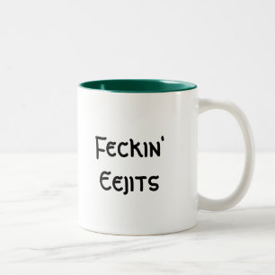 Feckin Eejits Två-Tonad Mugg