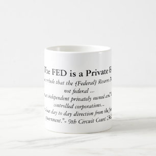 FED är ett privat packar ihop Kaffemugg