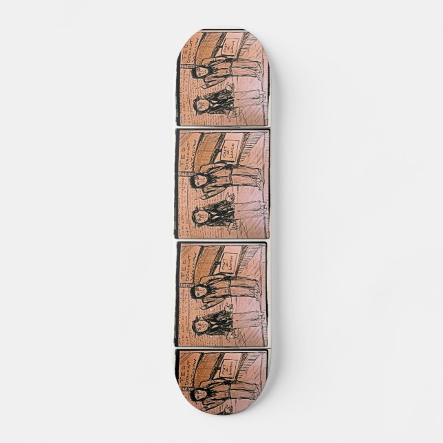 FED Diskontrutan Skateboard Bräda 19,5 Cm (Framsida)