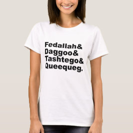 Fedallah Daggoo Tashtego Queequeg | Moby Dick Pals Tee