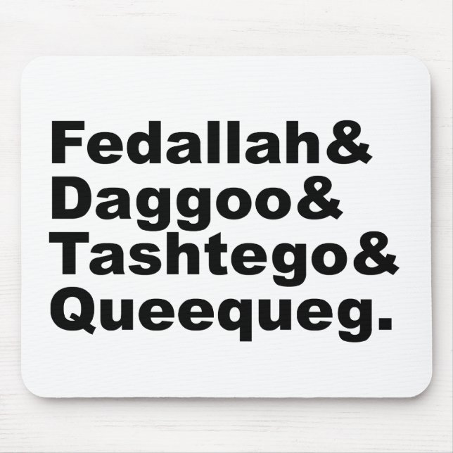 Fedallah Daggoo Tashtego Queequeg | Moby Musmatta (Framsidan)