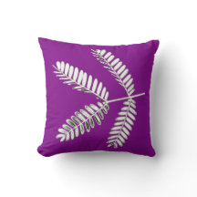 Feder Träd Löv Gren Cushion Dekorativ kudde