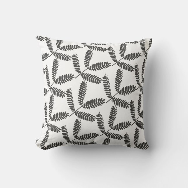 Feder Träd Löv Gren Cushion Dekorativ kudde (Framsida)