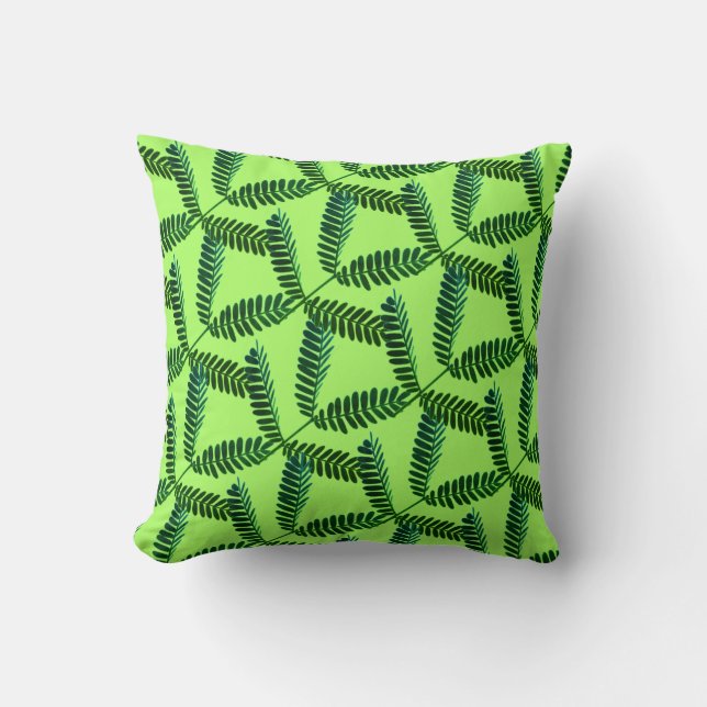 Feder Träd Löv Gren Cushion Dekorativ kudde (Framsida)