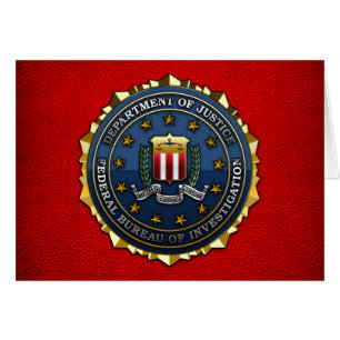 Federal Bureau of Investigation Hälsningskort