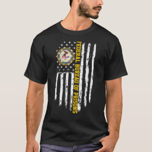 Federal Bureau of Prisons Bop American Flagga T Shirt