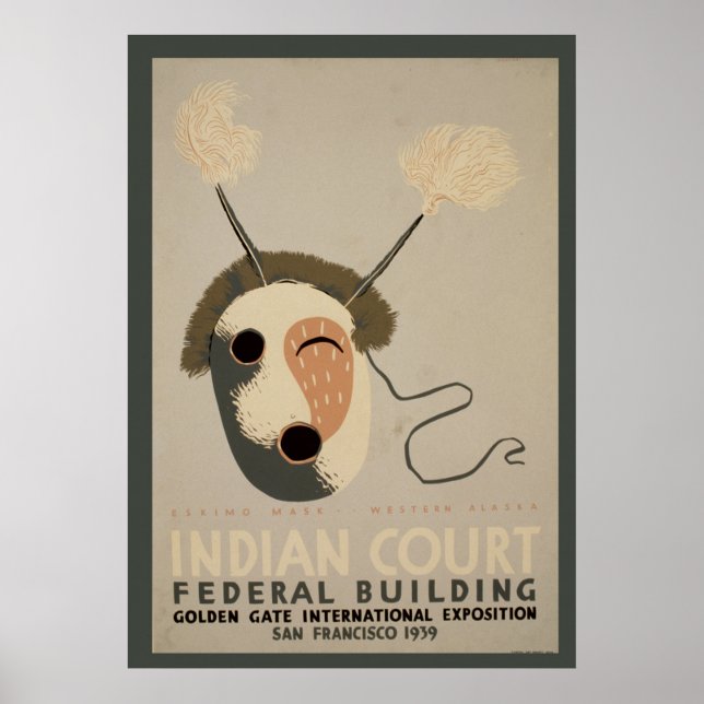 Federal Byggnad Eskimo Mask Golden Poster (Framsidan)