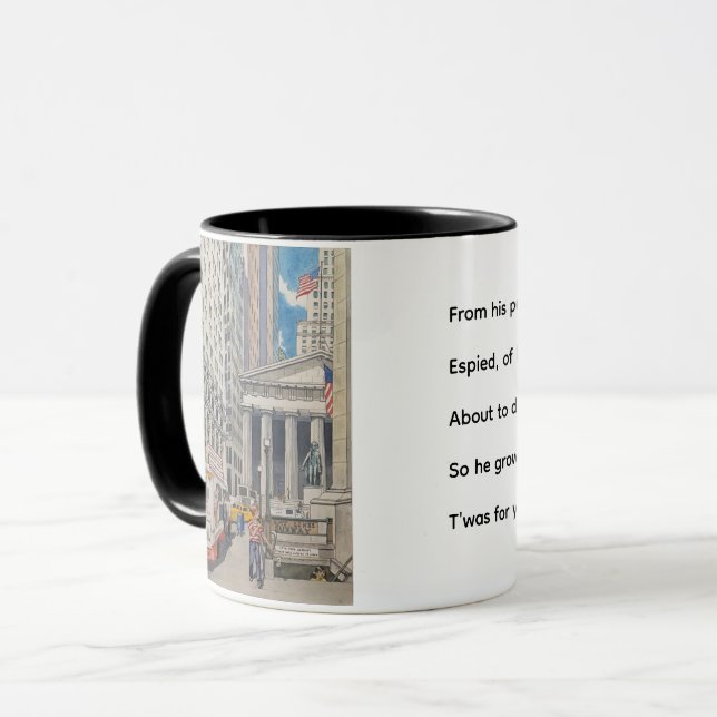 Federal Hall, NYC Mugg med Limerick (Framsida vänster)