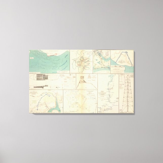 Federal Pt, NC Ft Pemberton Canvastryck (Framsida)