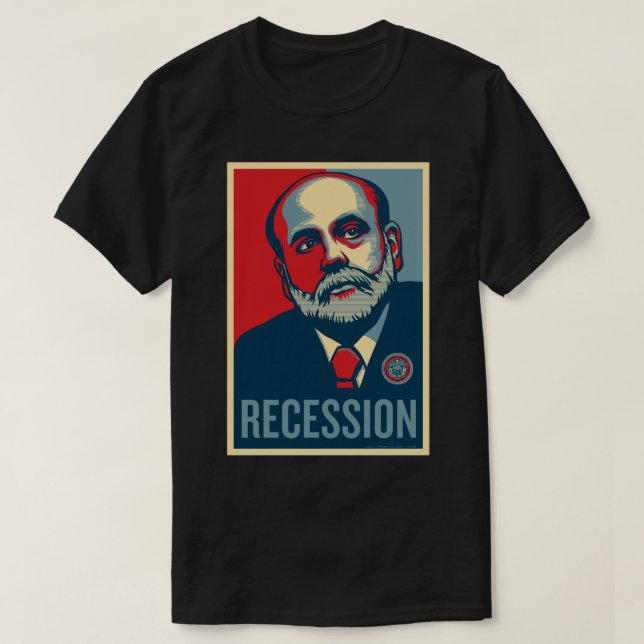 Federal Reserve Ordförande Ben Bernanke T Shirt (Design framsida)
