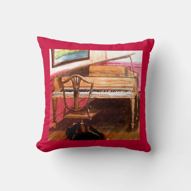 Federal Stil Piano American MoJo Pillow Kudde (Framsida)