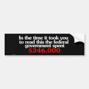 Federal utgifterbildekal bildekal