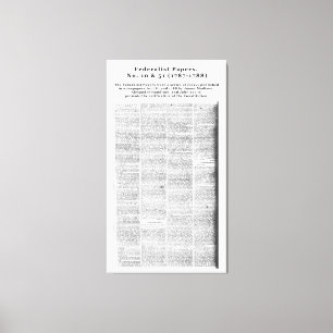 Federalistpapper, nr. 10 & nr. 51 (1787-1788) canvastryck