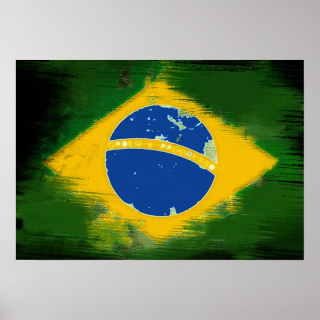 Federative Republic of Brazil flag Poster (Framsidan)