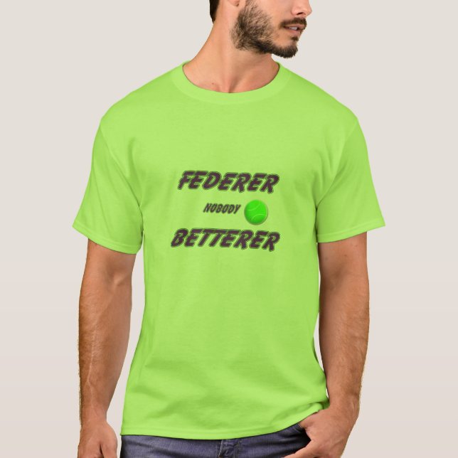 Federer - med boll tee (Framsida)