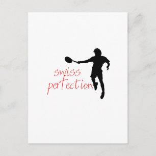 Federer Tshirt Swiss Perfection Vykort
