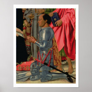 Federico da Montefeltro, detaljer från Brera Alt Poster