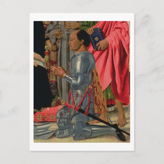 Federico da Montefeltro, detaljer från Brera Alt Vykort (Framsida)
