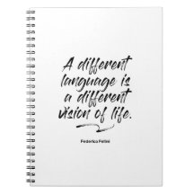 Federico Fellini Language Quote - bärbar dator