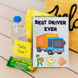 FedEx UPS Amazon Driver Card With Editable Text Tack Kort