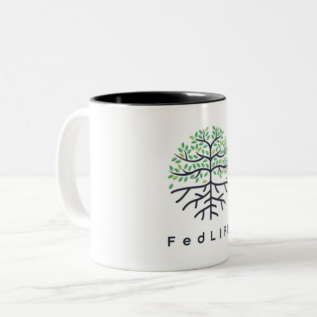 FedLife 11 oz. Två-Tonad Mugg (Framsida vänster)