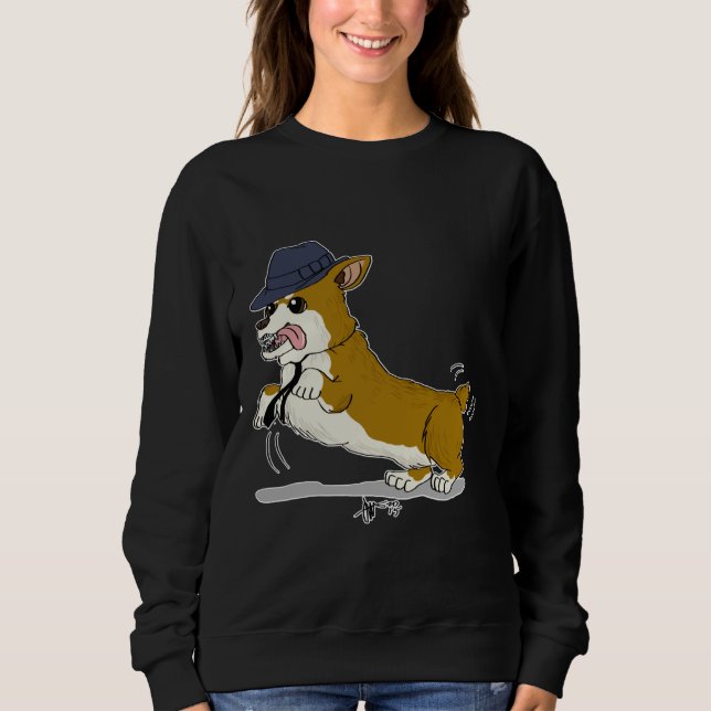 Fedora Corgi T Shirt (Framsida)