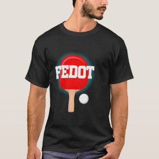 Fedot Namn Boys Bord Tennis Ping Pong Game Racket T Shirt
