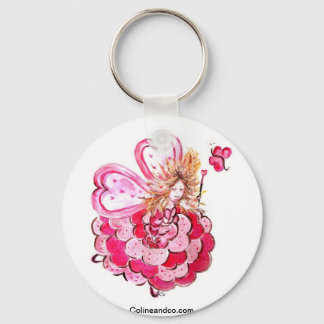 Fée du coeur papillon Colineandco Nyckelring