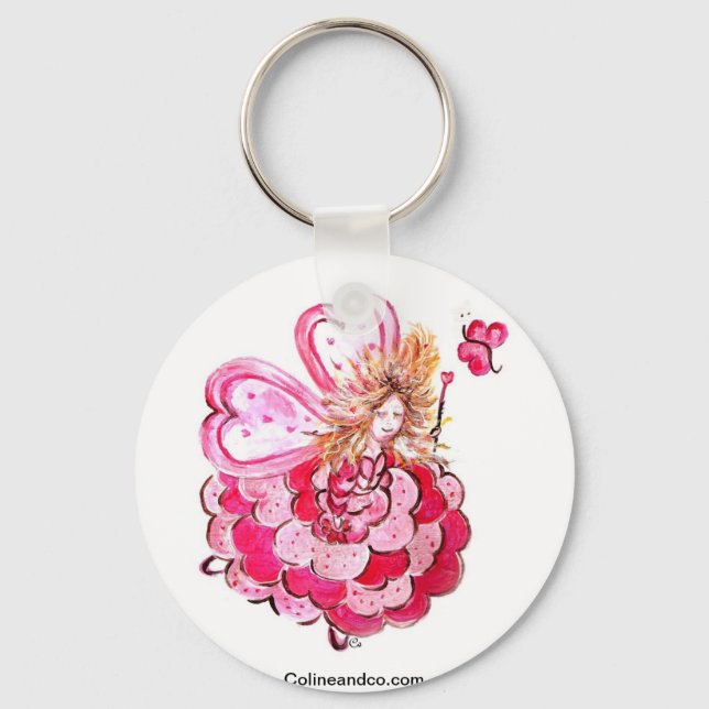 Fée du coeur papillon Colineandco Nyckelring (Framsida)