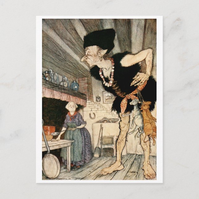 Fee-fi-fo-fum... ... ... ... ... ... ... ... ... . vykort (Framsida)