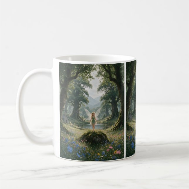 Fee im verzauberten Wald Kaffemugg (Vänster)