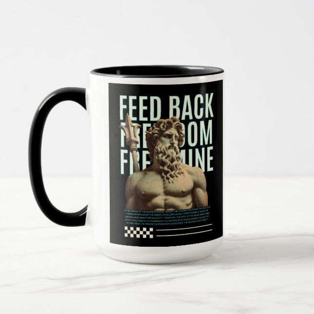  feed back free Dom sculpture mug Mugg (Vänster)