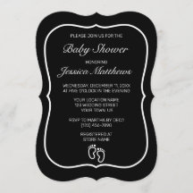 Feed Modern Black Minimalist Baby Shower