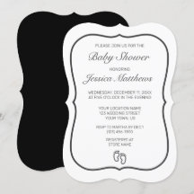 Feed Modern Minimalist White Baby Shower