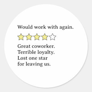 Feedback för blandad medarbetare - Startar och Sho Runt Klistermärke